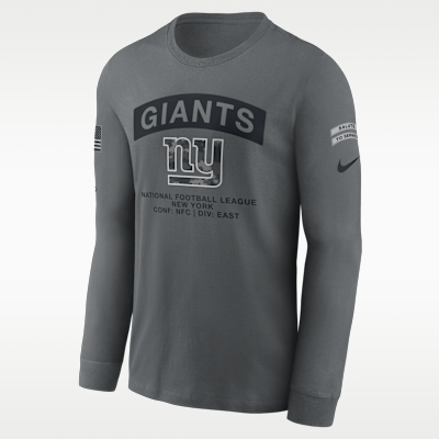 New York Giants Salute to Service Men's Nike NFL Long-Sleeve T